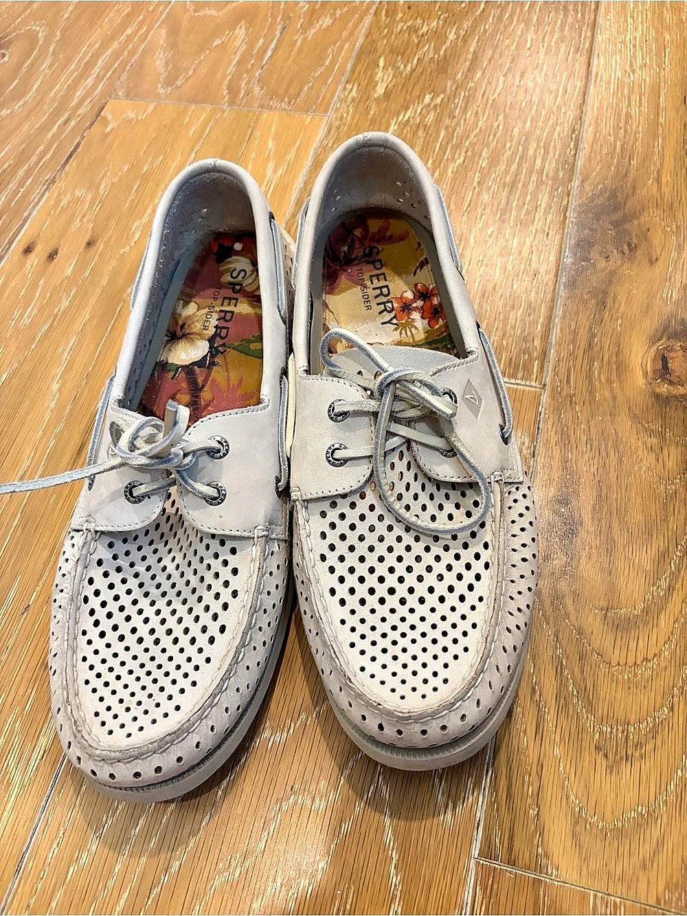 Sperry Authentic Original 2-Eye Perforated Boat Shoe Shoes men’s 12